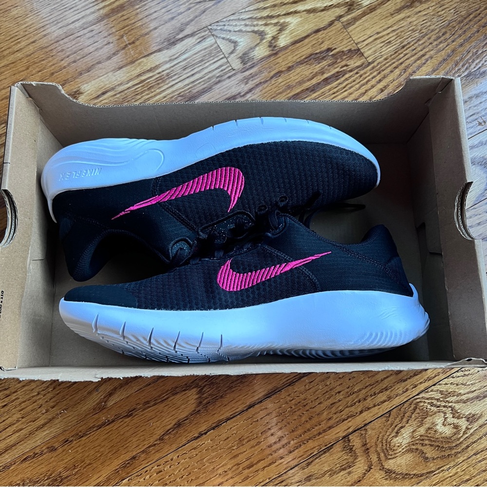 Nike womans Flex Experience Runner 11 NN style DD9283003 Black / Rush Pink White - Picture 7 of 14